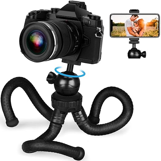 Flexible Gorillapod Tripod with 360° Rotating Ball Head Tripod