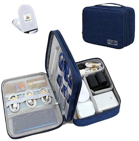 Flight Of Fashion Double Layer Electronic Gadget Organizer Case