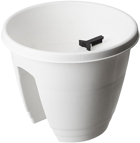 Need 30x30x26cm 12 inch White Railing Pot with Lock