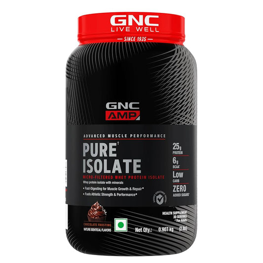 GNC AMP Pure Isolate Low Carb Chocolate 2 Lbs