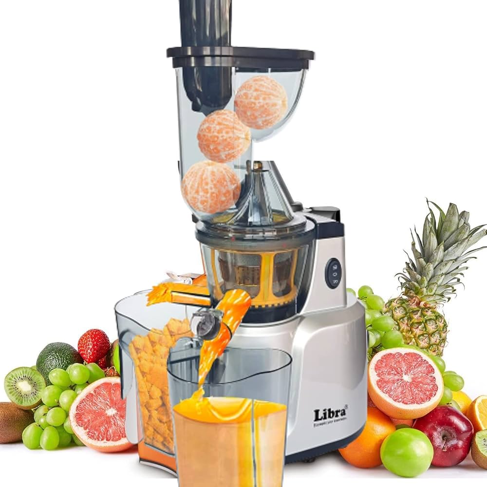 Imperial 240W Plastic Grey & Black Professional Cold Press Whole Slow Juicer