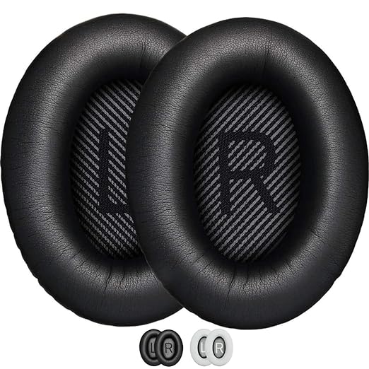 Ear Cushions for Bose QC35 - Ultra Soft Ear Pads Compatible -black