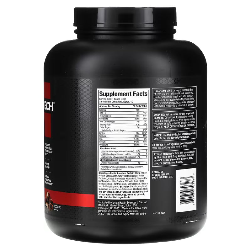 Muscletech Nitro-Tech Whey Protein (Choco)