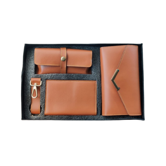 Coordinated Leather Travel Set