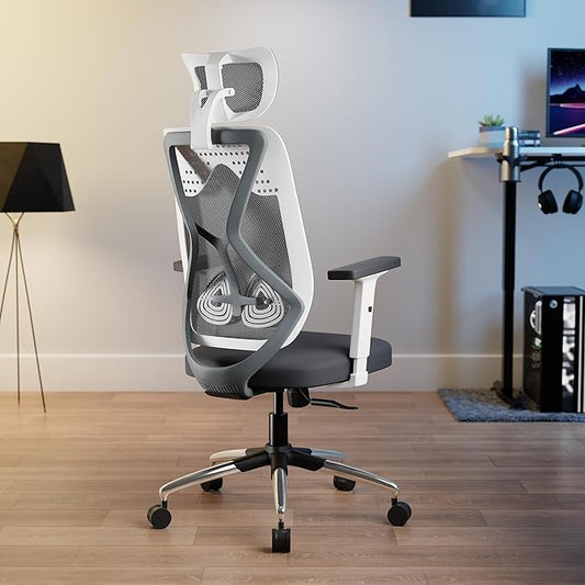 Zodiac Mesh High Back Grey Ergonomic Chair