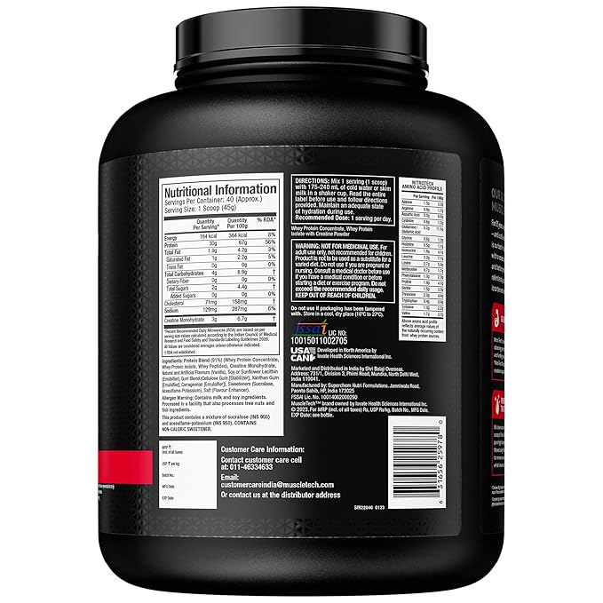 Muscletech Nitro-Tech Whey Protein (Vanilla)