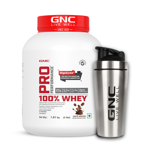 GNC PP 100% Whey Protein Powder Café Mocha 2 lbs