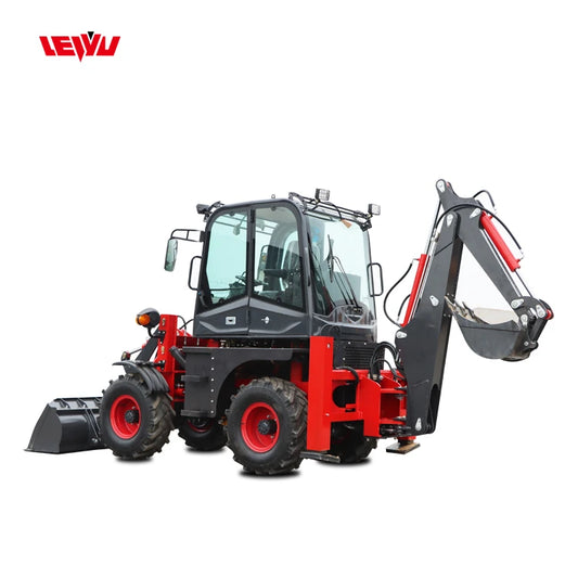 China Factory Price Small Mini 4X4 Digger Excavator Tractor Factory Price Backhoe Loader
