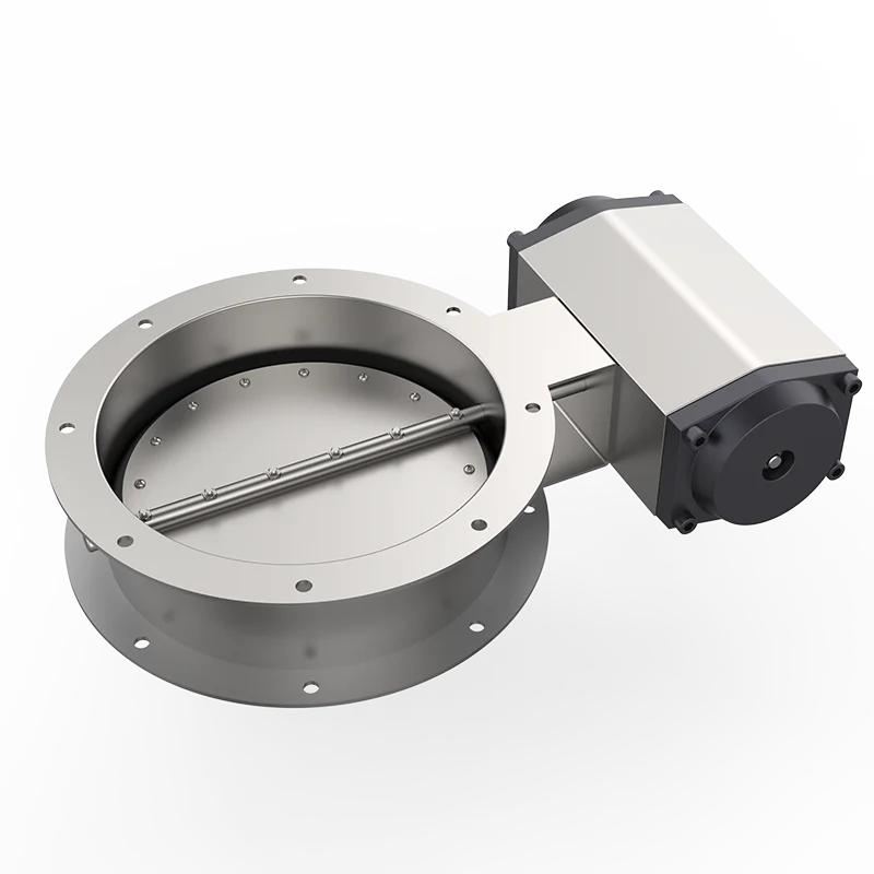 304 Stainless Steel Pneumatic Butterfly Valve for Smoke