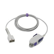 Import Adult Soft Rubber SpO2 Cable with Sensor - Model 22SR053080G
