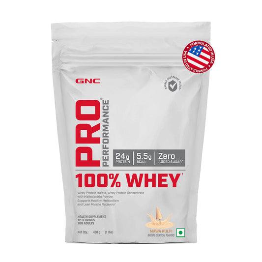 GNC PP 100% Whey Protein Kulfi Powder 2 lbs