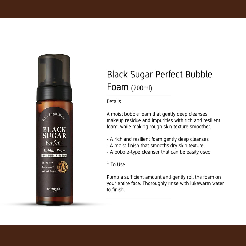 Skinfood BLACK SUGAR PERFECT BUBBLE FOAM