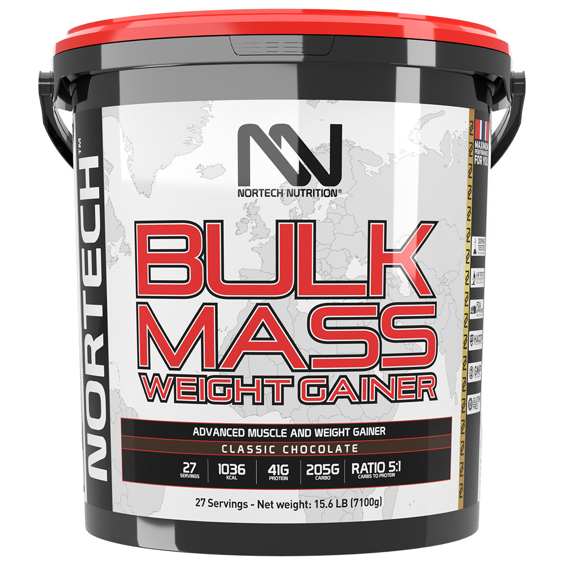 Bulk Mass Weight Gainer 4000g Classic Chocolate