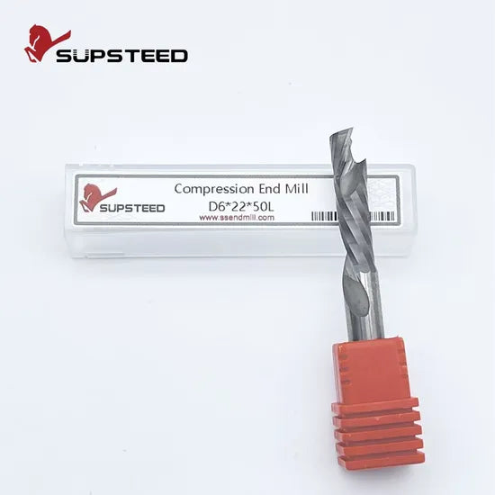 Consumer Electronics CNC Machine Tool Milling Cutter Carbide Tungsten Square Compression End Mill for Innovative Devices