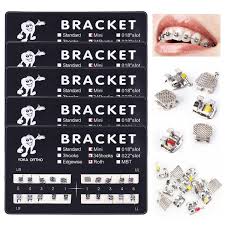 Import Premium Stainless Steel Dental Brackets for Precise Orthodontic Treatment