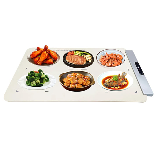 120V 400W Foldable Dining Table Food Warmer Hot Plates Electric Food Warmer Silicone Electric Warming Trays for Food