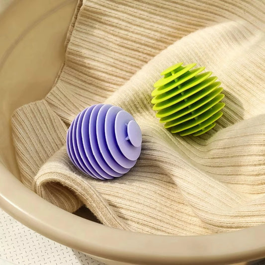 3pcs Reusable Soft Rubber Laundry Balls Household Anti Entanglement Laundry Protective Ball Colorful Washer Clothes Wash Ball