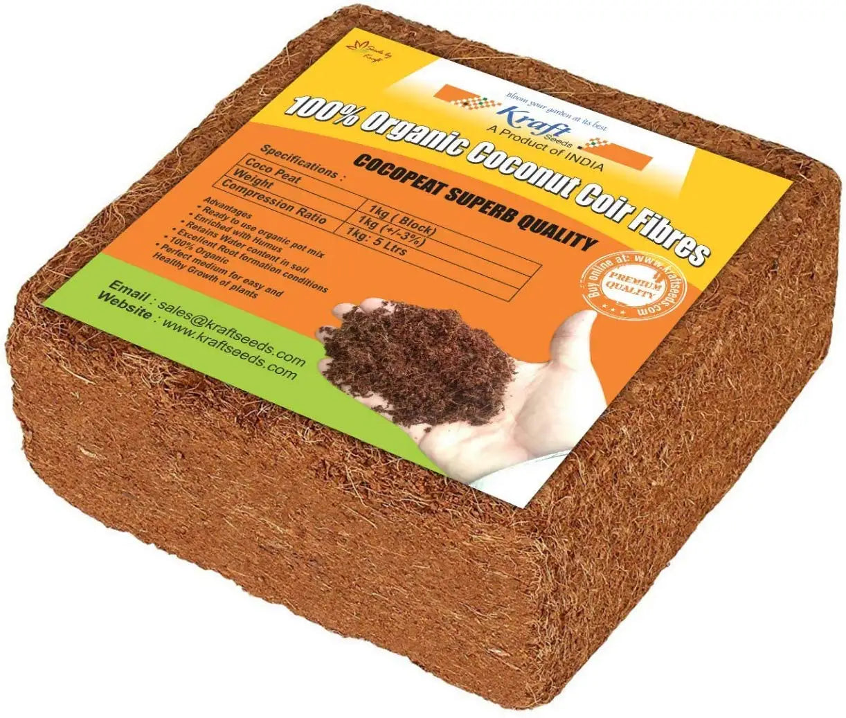 Wholesale Bulk Compressed Brick Garden Pot Animal Organic Coco Coir