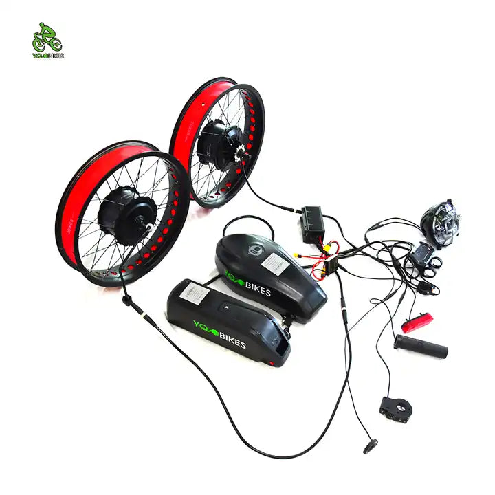 DIY Bicycle Part Front 1000W+Rear 2000W Ebike Conversion Kit for Assembly