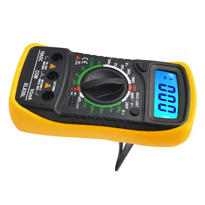 XL830L Handheld Multimeter Digital LCD Backlight Portable AC/DC Ammeter