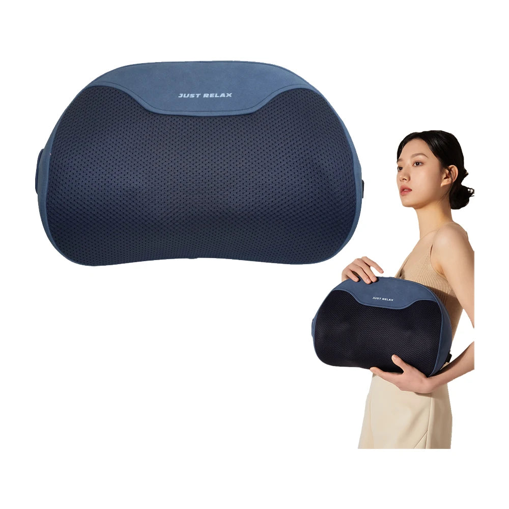 2024 Electric Cervical Shiatsu Therapy Massager Cordless Kneading Shoulder Back Waist Massage Pillow with Heat