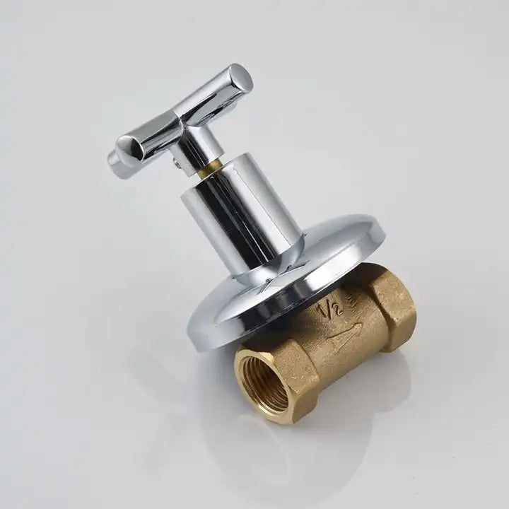 Valve Concealed Brass Stop Cock Ball Valve In Wall Style