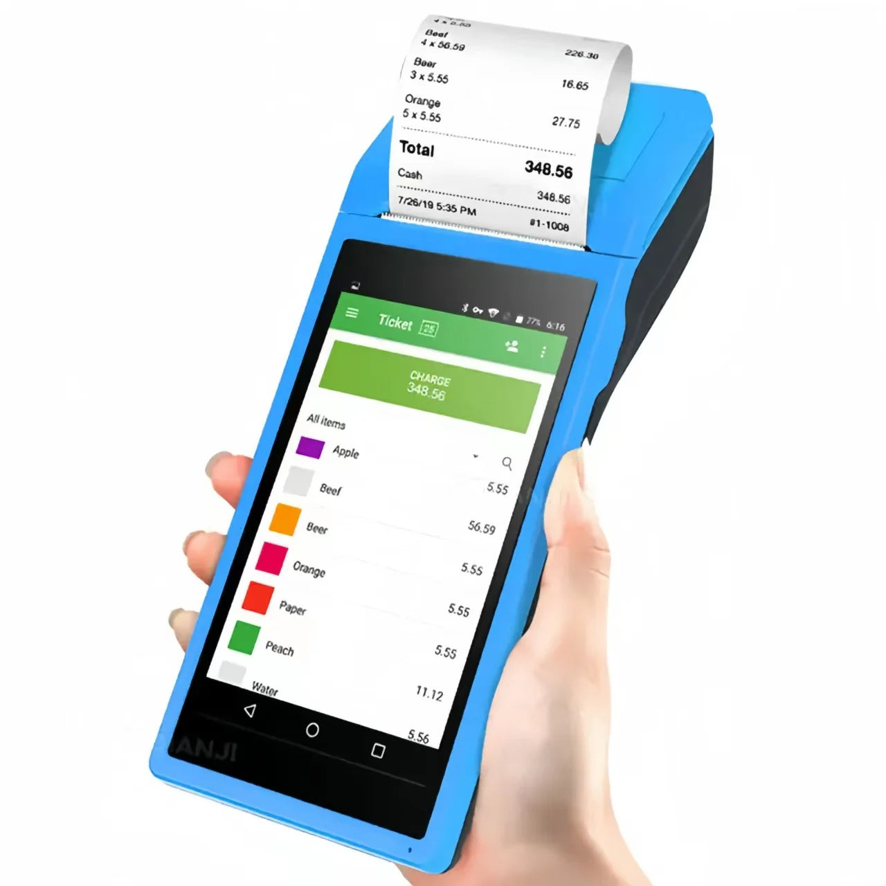 POS in Stock All in One Mobile POS Android 11 PDA Handheld Billing Pos Printer Lottery Shopify Point of Sale