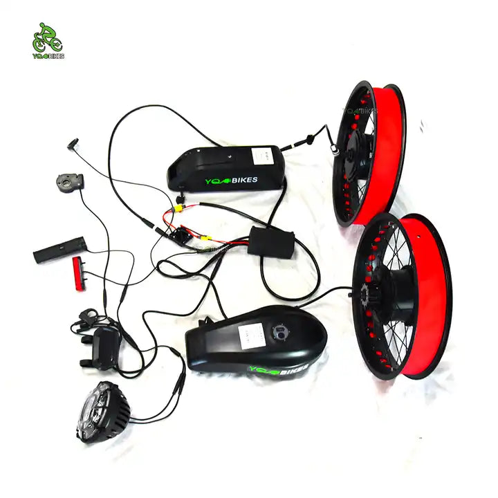 DIY Bicycle Part Front 1000W+Rear 2000W Ebike Conversion Kit for Assembly