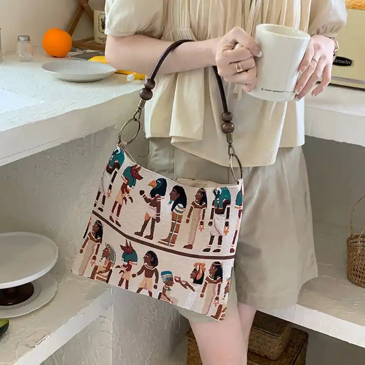 Summer Leisure Tote Bag Large Capacity One Shoulder Underarm Bag