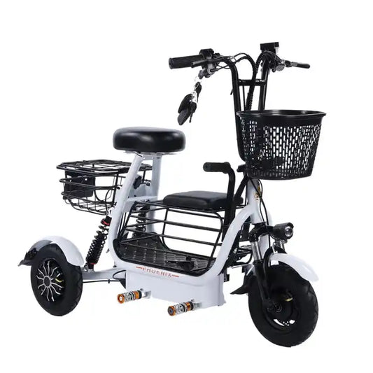 Tricycle Motorized Folding Adult Electric Bicycle Three Wheeler