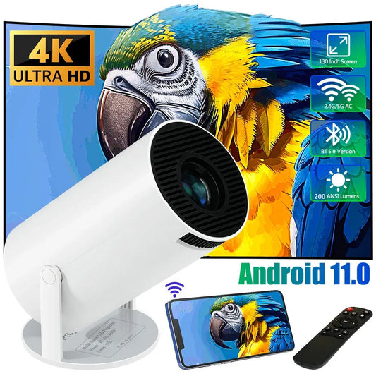 1080P WiFi 5G BT5.0 4K Portable Home 4000 Lumen LED HD Theater Mini Projector