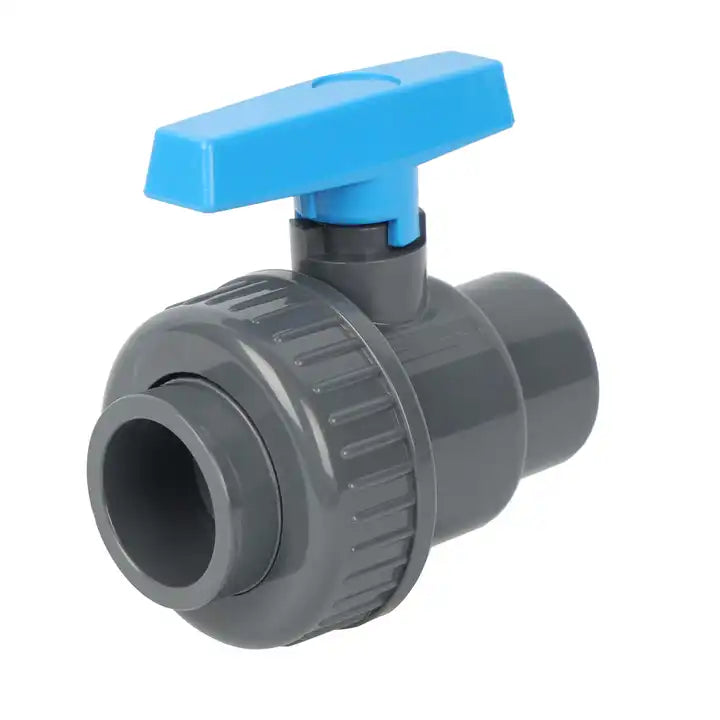 UPVC plumbing pipe plumbing materials 1-1/2" Socket thread PVC Single Union Ball Valve