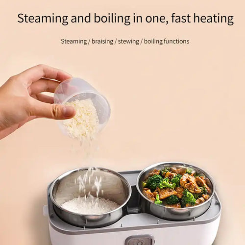 Portable Heater Food Warmer Lunch Box,Home and office Self Heating Electric LunchBox