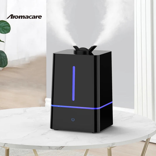 Aromacare 4L Aromatherapy Essential Oil Large Room Desktop Black Ultrasonic Air Humidifiers for Bedroom