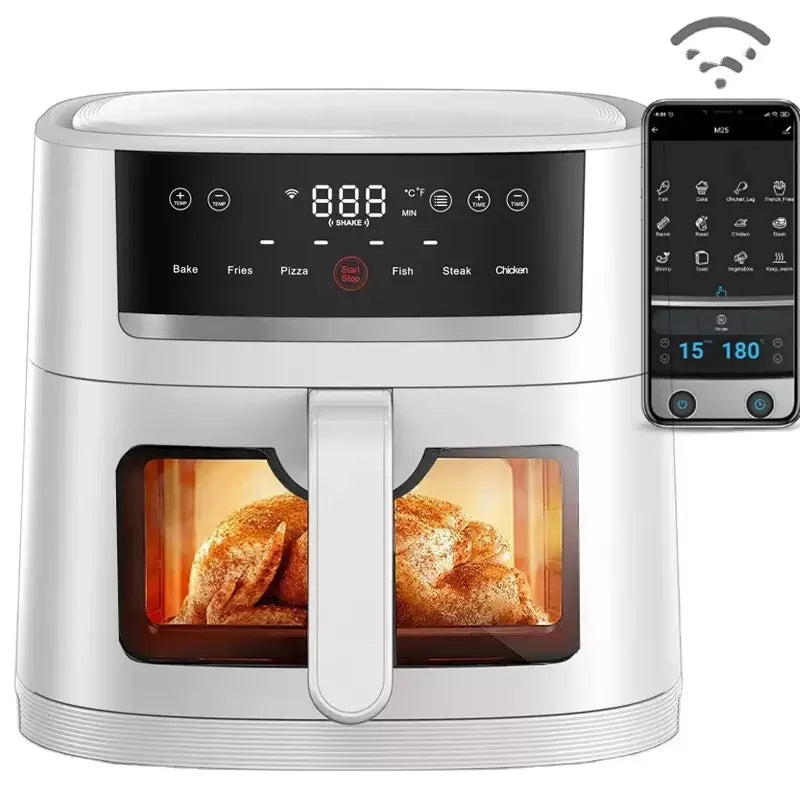 2023 New Hot Wifi Smart Tuya Electric Digital Selling Health Power Mini New Air Fryer 2.6L 3.5L 4.5l 5.5l 6l 7l 8l 9l