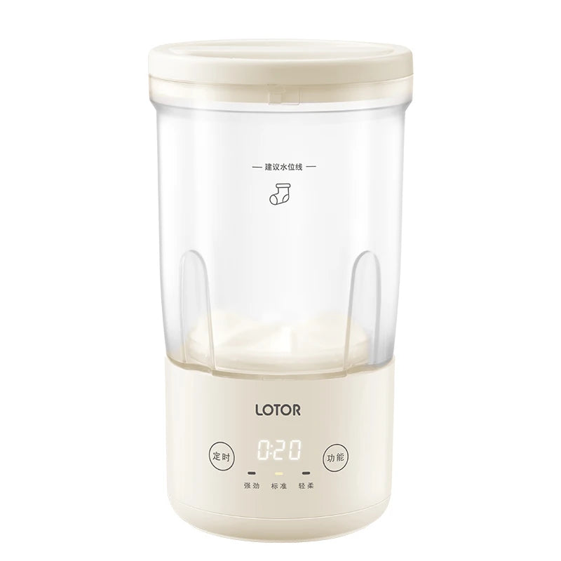 Portable Mini Washing Machine Folding Double Bucket USB/Electric Powered Clothes Washer for Outdoor Use Plastic Housing