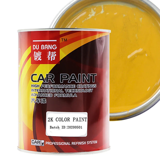 Promotions Spray Paint Coating Protective Automotive Surface Mud Yellow Bright 2k Solid Color Paint for Car Refinish