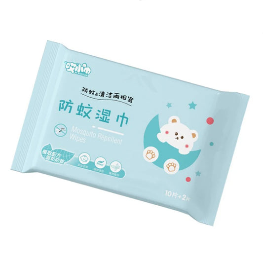 Natural Plant Extract Wet Wipes Mosquito Repellent for Babies for Skin Care and Household Use