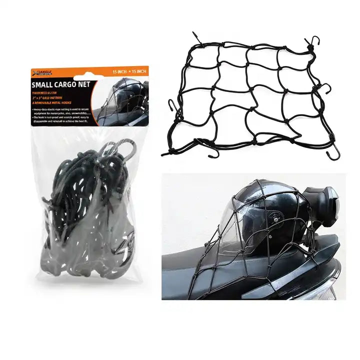 Universal Bungee Cargo Strong Net For Bike And Motorcycle Strong Straps