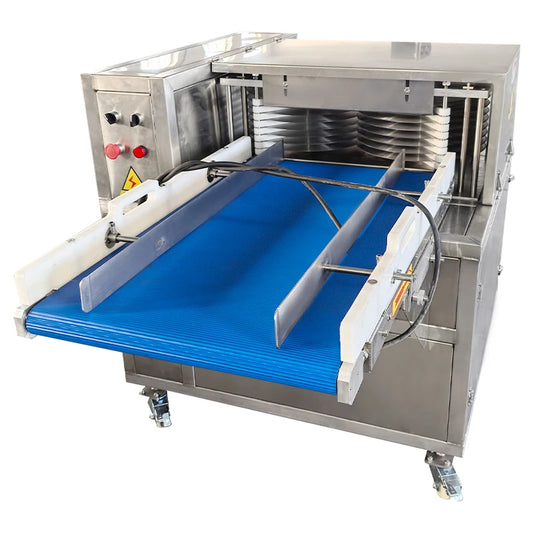 Large-scale Industrial Food Machinery Fresh Meat Slicing Machine Is Used in Meat Processing Industries Such As Restaurants