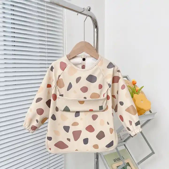 waterproof feeding long sleeves apron baby long sleeve