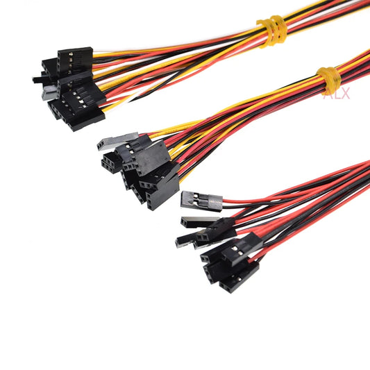 20CM Dupont Connector Plug Cable Jumper Wire with Double Head 2.54MM Pitch 2/3/4/5/6/7/8/9/10 PIN 2P/3P/4P/5P for Electronics