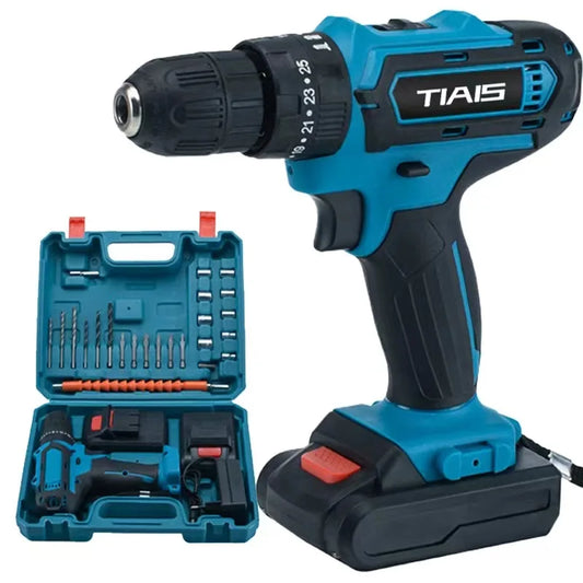 Cross-Border Rechargeable Multi-Functional Lithium Electric Drill Set Portable Power Tools Including Electric Screwdriver Drill