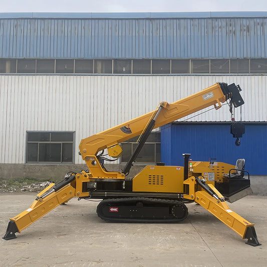 Portable Mini 5 Meter Telescopic Spider Boom Lift Folding Crane for Roofing and Glass Installation
