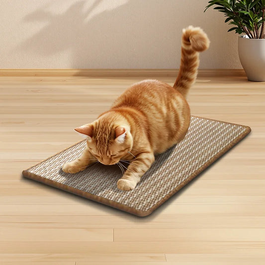 New Cat Scratcher Carpet with Magic Tape Sisal Scratching Post for Cats Convenient Packing in Carton