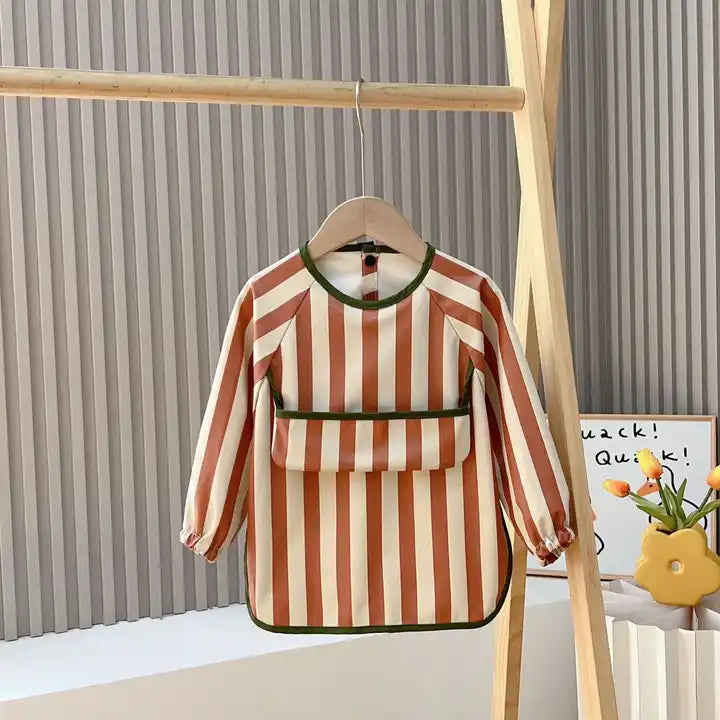 waterproof feeding long sleeves apron baby long sleeve