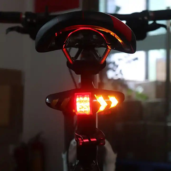 Rear Lamp Smart Bike Wireless Remote Turn Signal Lights Bicycle LED