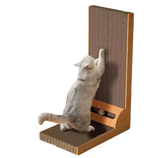 L-shaped cat Scratching Board with Large Scratching Board Vertical Wear-resistant One-piece Non-scratch Corrugated Paper Sofa