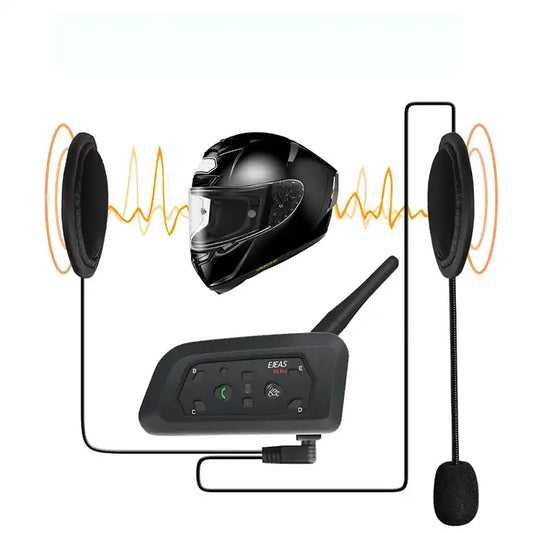 V6 pro 6 riders headphones moto accessories waterproof intercom motorcycle helmet bluetooth