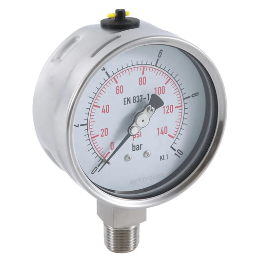 Stainless Steel Manometer Glycerin Filled Pressure Gauge